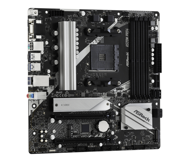 ASROCK Płyta główna Asrock A520M PRO4 - 613676 - zdjęcie 2